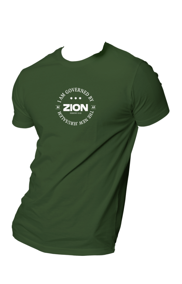 HOG "Govern by Zion" Army-Green T-shirt.