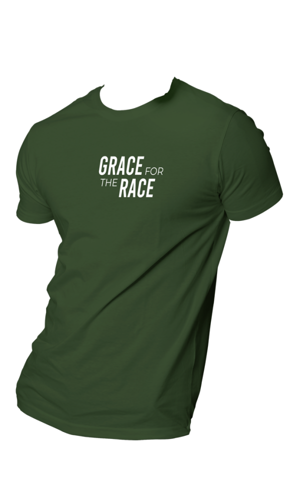 HOG "GRACE for the RACE" Army-Green Colour T-shirt.