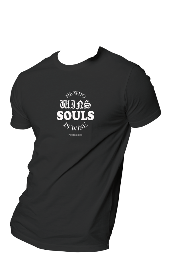 HOG "He Who Wins Soul" Black Colour T-shirt.