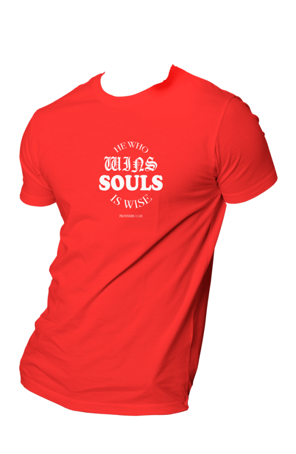 HOG "He Who Wins Soul" Red Colour T-shirt.