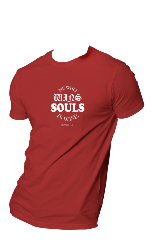 HOG "He Who Wins Soul" Wine Colour T-shirt.