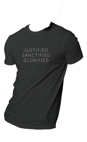 HOG "Justified Sanctified Glorified" Black Colour T-shirt.