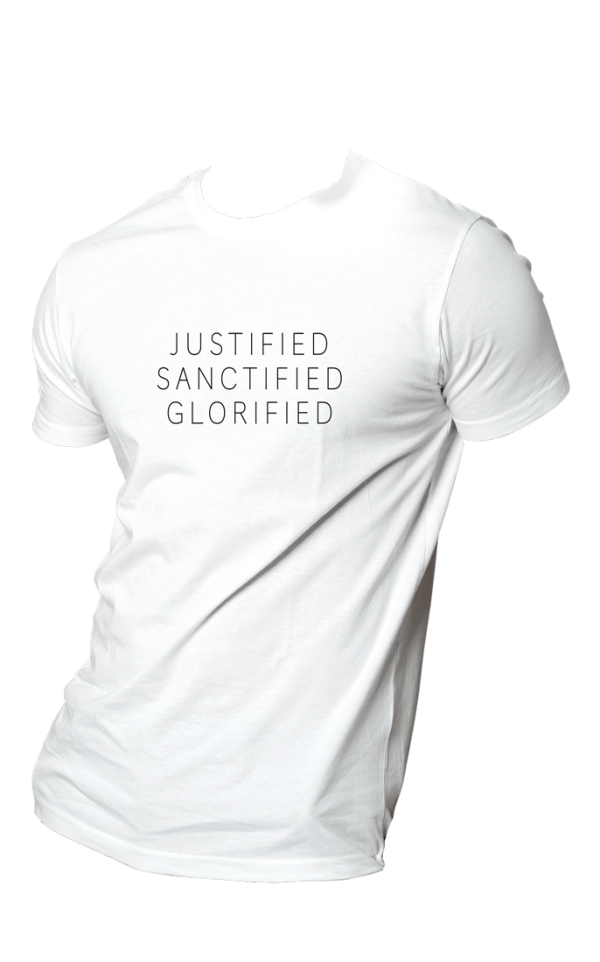 HOG "Justified Sanctified Glorified" White Colour T-shirt.