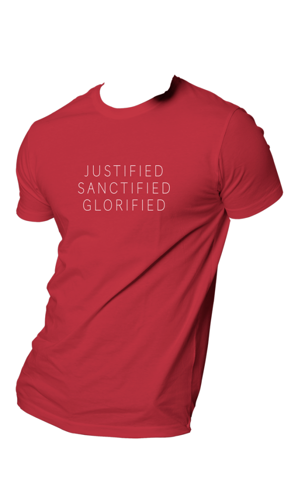 HOG "Justified Sanctified Glorified" Wine Colour T-shirt.