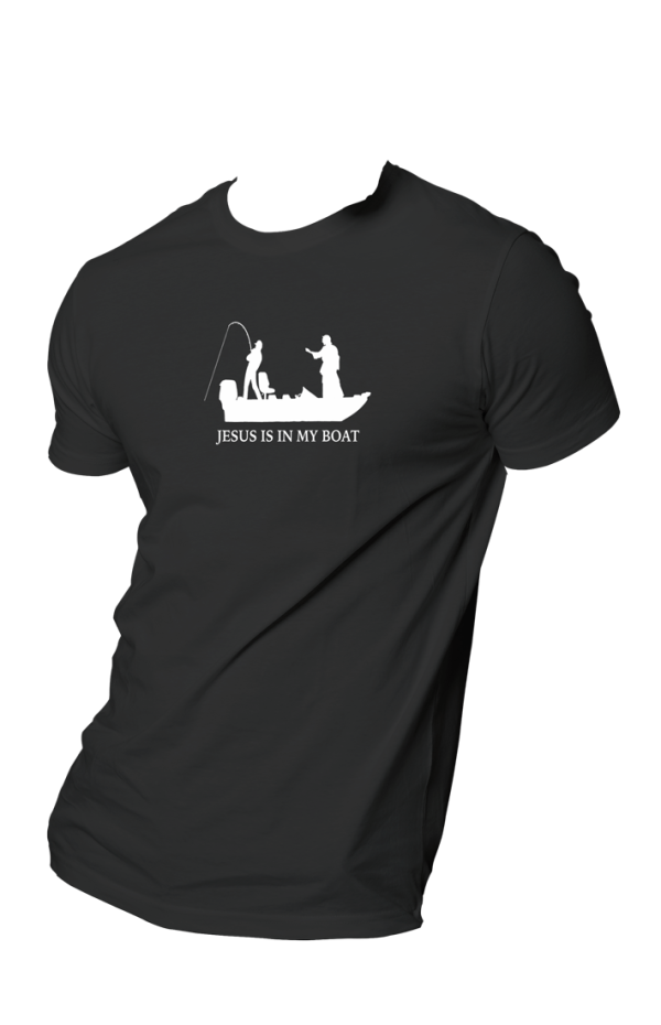 HOG "Jesus In My Boat" Black Colour T-shirt.