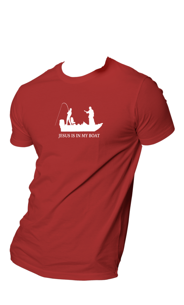 HOG "Jesus In My Boat" Wine Colour T-shirt.