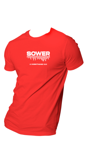 HOG "SOWER" Red Colour T-shirt.