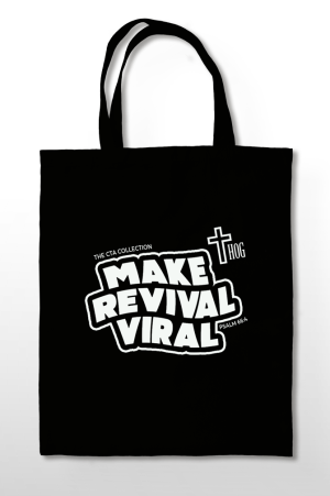 HOG "Make Revival Viral" Tote Bag. Black Colour.