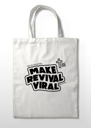HOG "Make Revival Viral" Tote Bag. White Colour.