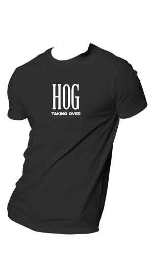 HOG "Taking Over" Black Colour T-shirt.