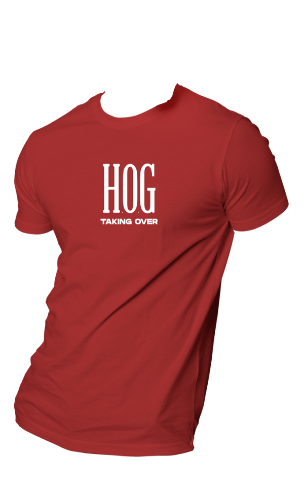 HOG "Taking Over" Wine Colour T-shirt.