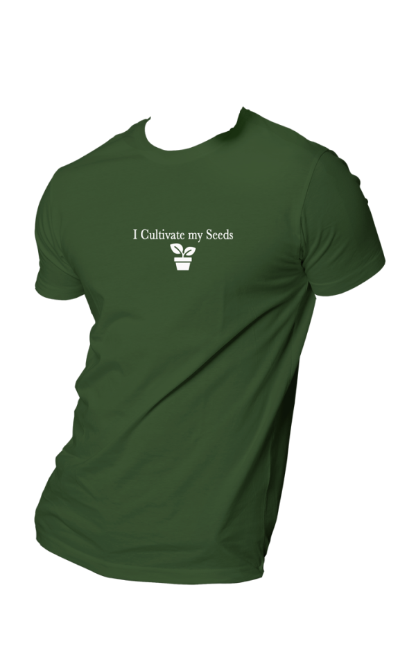 HOG "I Cultivate My Seed" Army-Green Colour T-shirt.