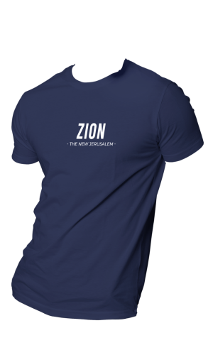 HOG "ZION: The New Jerusalem" Navy-Blue Colour T-shirt.