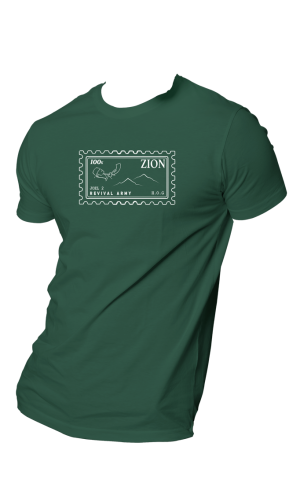 HOG "ZION Revival Army" Army-Green Colour T-shirt.