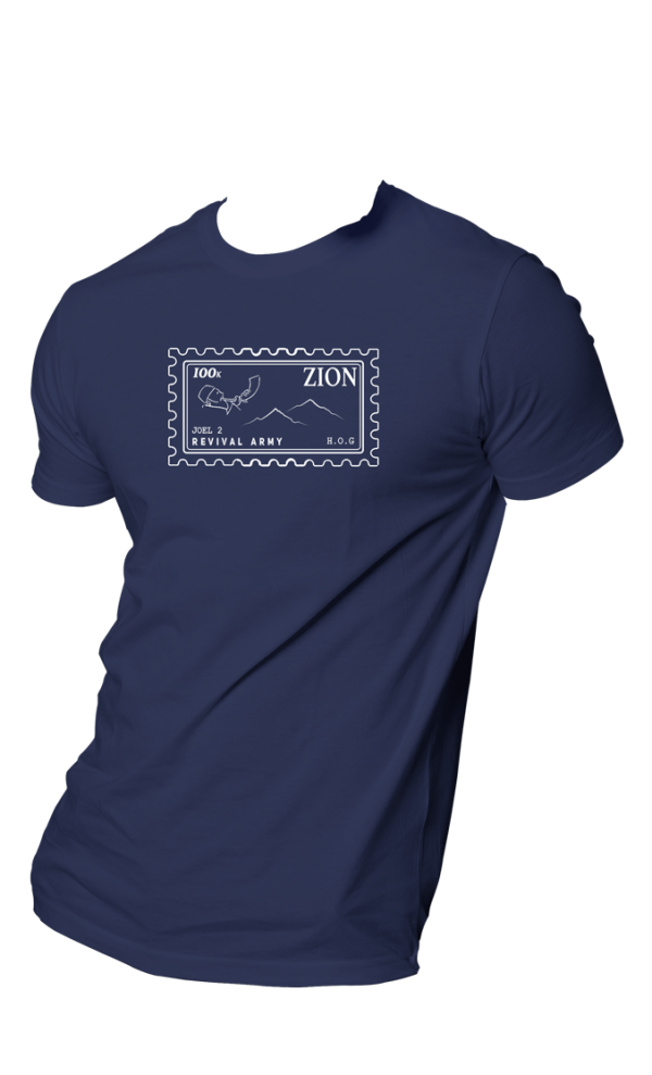 HOG "ZION Revival Army" Navy-Blue Colour T-shirt.