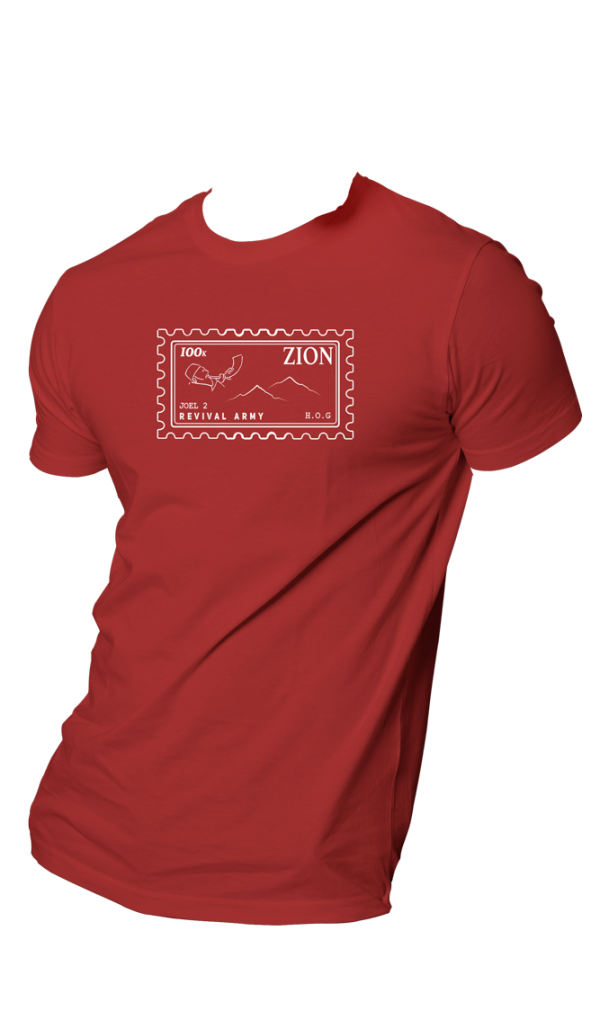 HOG "ZION Revival Army" Wine Colour T-shirt.