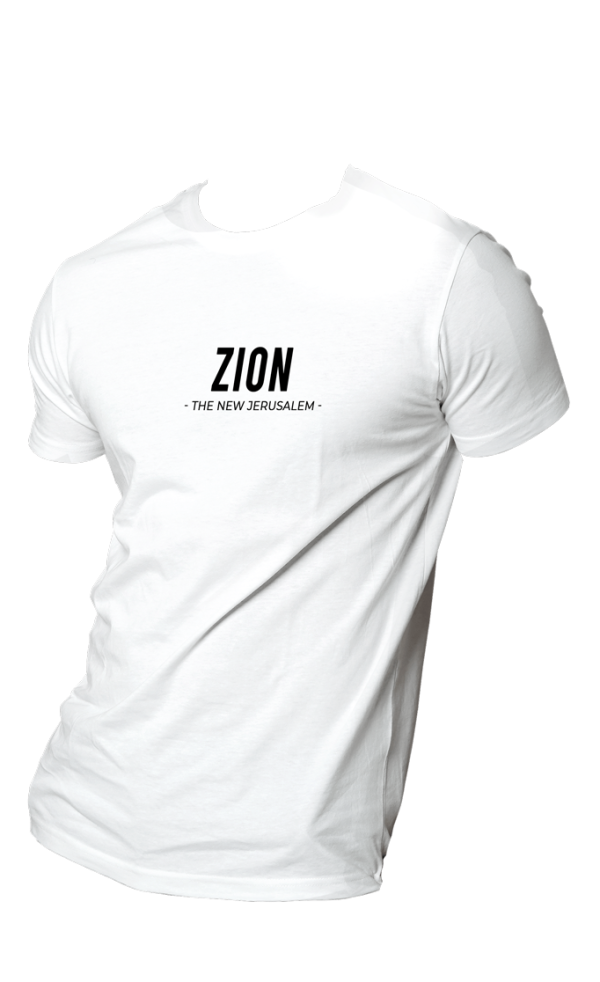 HOG "ZION: The New Jerusalem" White Colour T-shirt.