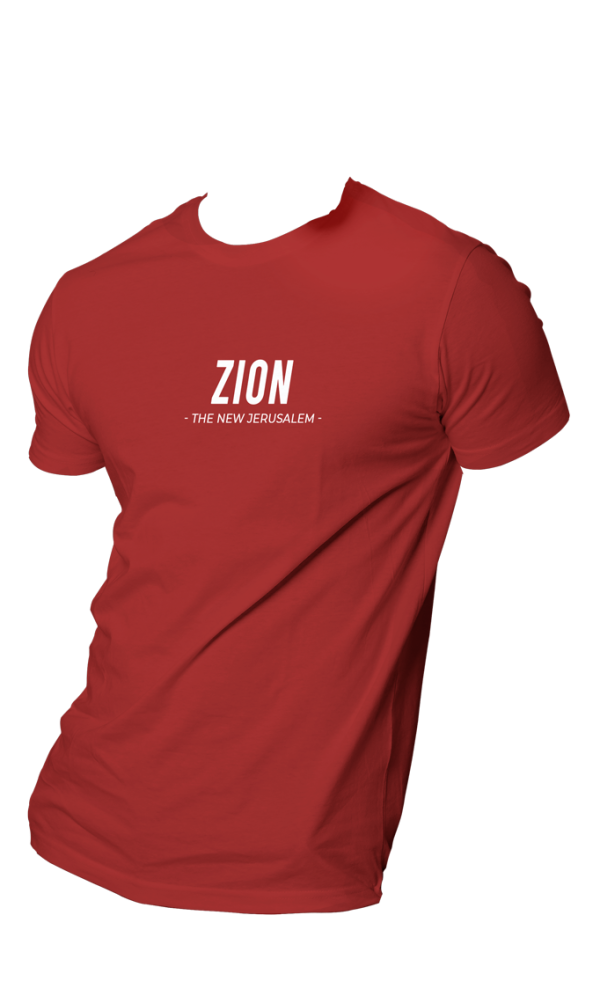 HOG "ZION: The New Jerusalem" Wine Colour T-shirt.