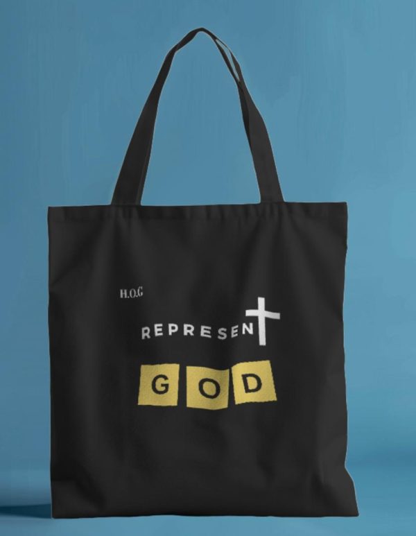 HOG "Represent God" Tote Bags