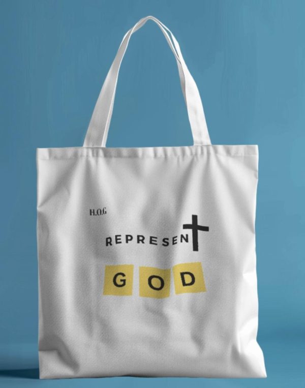 HOG "Represent God" Tote Bags